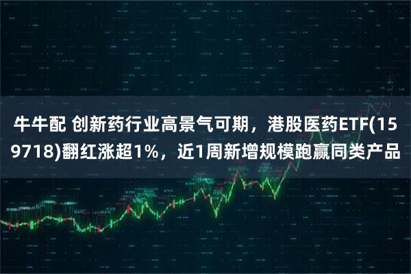 牛牛配 创新药行业高景气可期，港股医药ETF(159718)翻红涨超1%，近1周新增规模跑赢同类产品