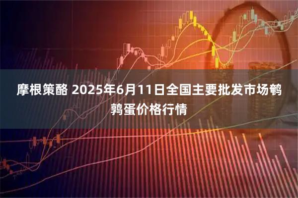 摩根策酪 2025年6月11日全国主要批发市场鹌鹑蛋价格行情