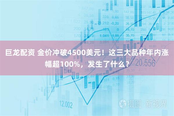 巨龙配资 金价冲破4500美元！这三大品种年内涨幅超100%，发生了什么？